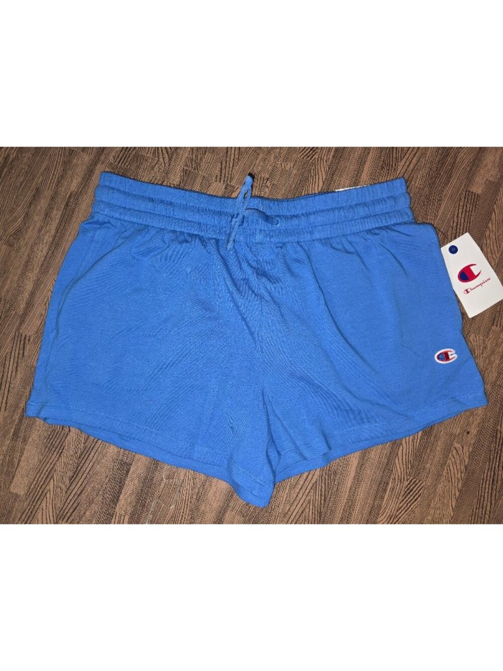 Champion Womens Blue Cotton Blend Lounge Shorts Size M